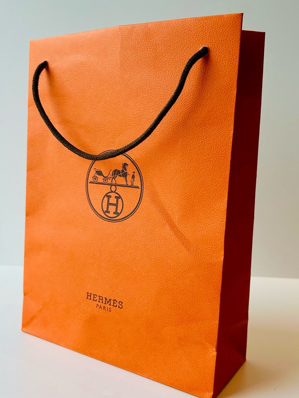 Hermès Classic Orange Shopping Bag